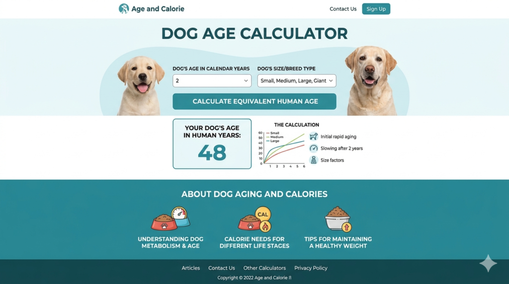 how to calculate age of a dog